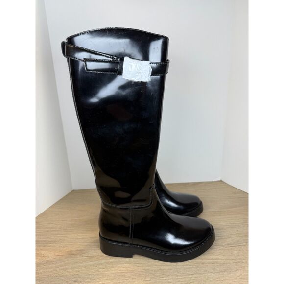 Jeffrey Campbell Knee High Boots Women’s Size 7 Black Tall Fashion Statement
